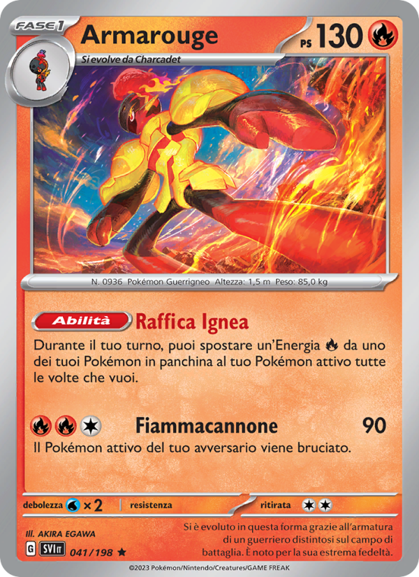 Armarouge 041/258 — Scarlet & Violet (Italian Pokémon TCG card)