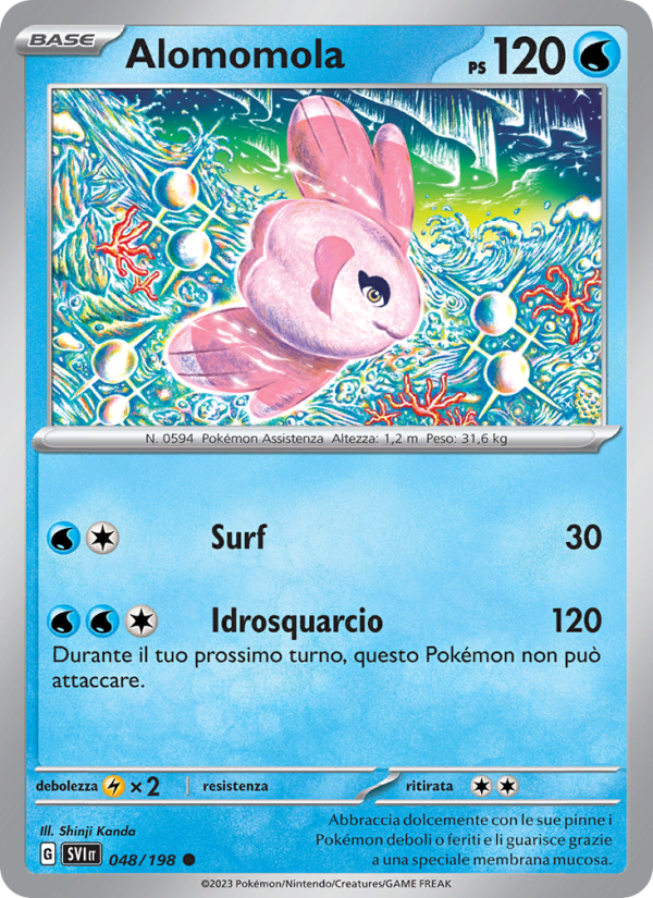 Alomomola 048/258 — Scarlet & Violet (Italian Pokémon TCG card)