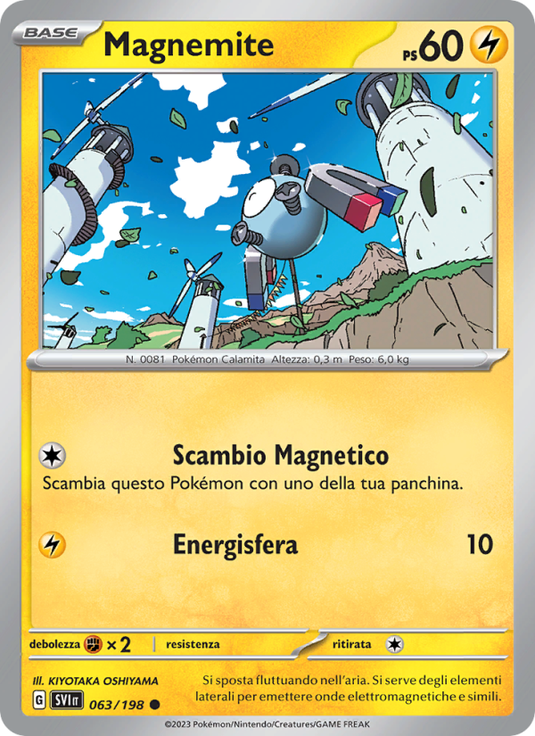 Magnemite 063/258 — Scarlet & Violet (Italian Pokémon TCG card)