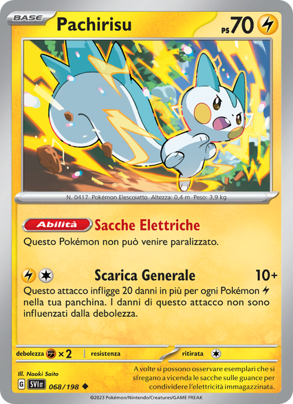 Pachirisu 068/258 — Scarlet & Violet (Italian Pokémon TCG card)