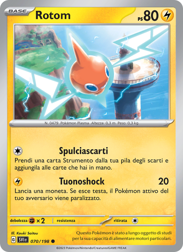Rotom 070/258 — Scarlet & Violet (Italian Pokémon TCG card)