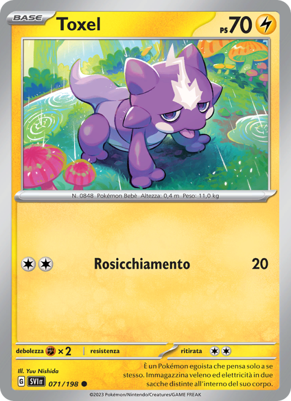 Toxel 071/258 — Scarlet & Violet (Italian Pokémon TCG card)