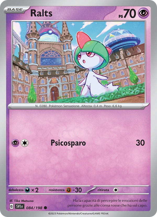 Ralts 084/258 — Scarlet & Violet (Italian Pokémon TCG card)
