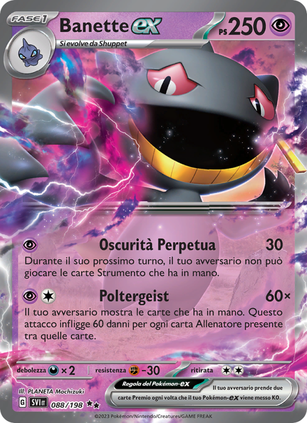 Banette-ex 088/258 — Scarlet & Violet (Italian Pokémon TCG card)