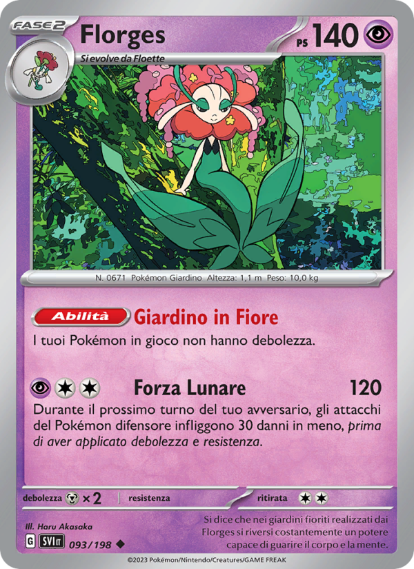 Florges 093/258 — Scarlet & Violet (Italian Pokémon TCG card)