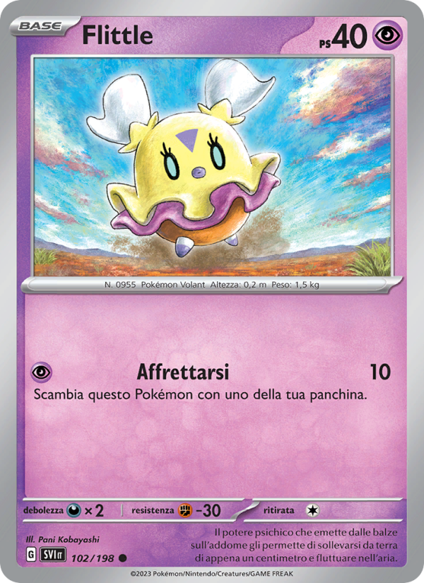Flittle 102/258 — Scarlet & Violet (Italian Pokémon TCG card)