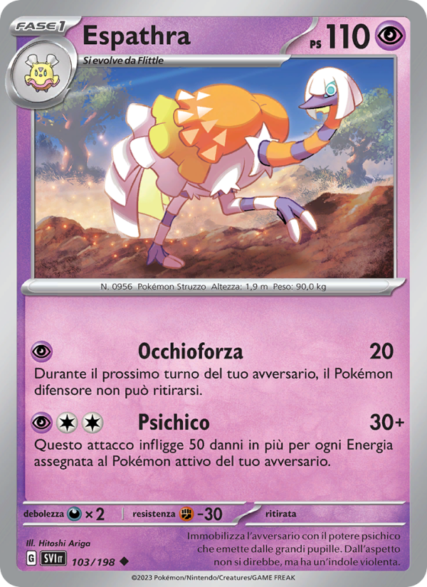Espathra 103/258 — Scarlet & Violet (Italian Pokémon TCG card)
