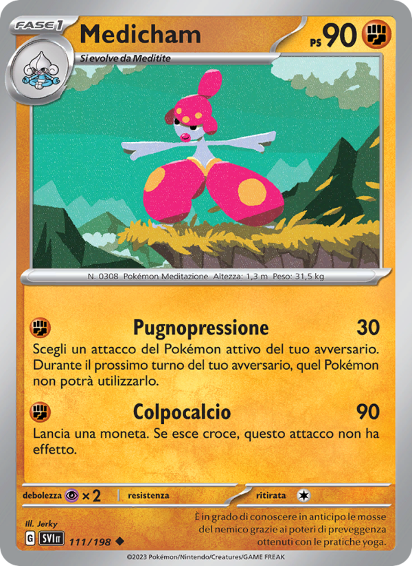 Medicham 111/258 — Scarlet & Violet (Italian Pokémon TCG card)