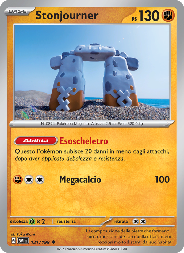Stonjourner 121/258 — Scarlet & Violet (Italian Pokémon TCG card)