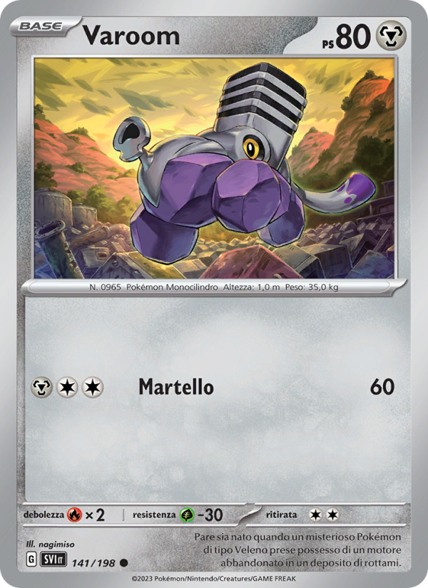 Varoom 141/258 — Scarlet & Violet (Italian Pokémon TCG card)