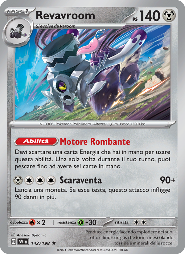 Revavroom 142/258 — Scarlet & Violet (Italian Pokémon TCG card)