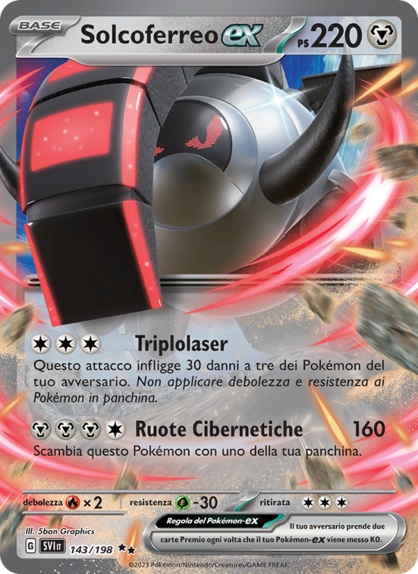 Solcoferreo-ex 143/258 — Scarlet & Violet (Italian Pokémon TCG card)