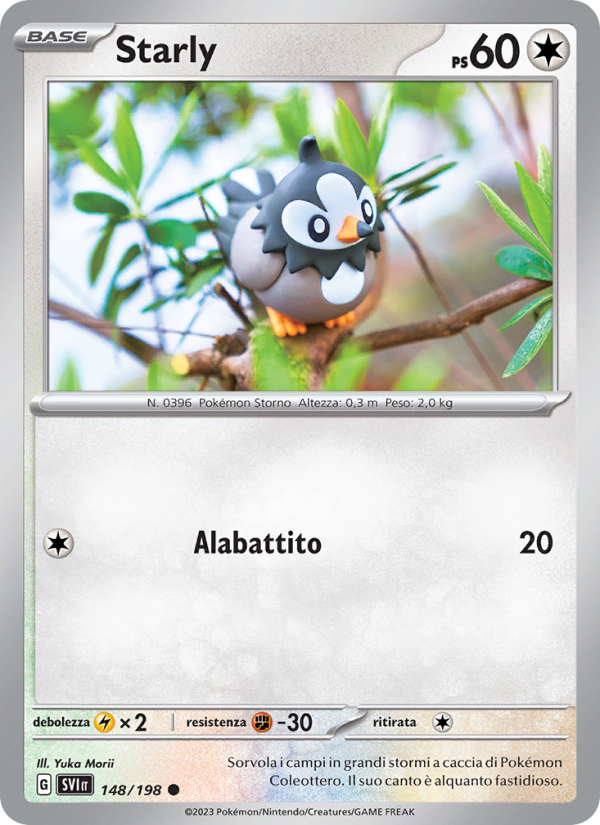 Starly 148/258 — Scarlet & Violet (Italian Pokémon TCG card)