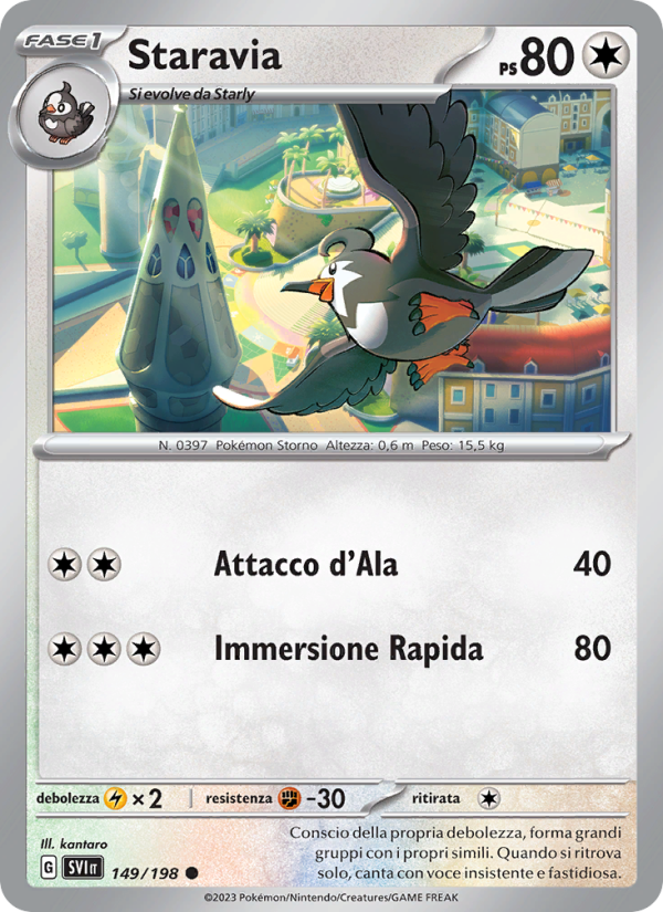 Staravia 149/258 — Scarlet & Violet (Italian Pokémon TCG card)