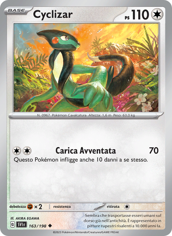 Cyclizar 163/258 — Scarlet & Violet (Italian Pokémon TCG card)