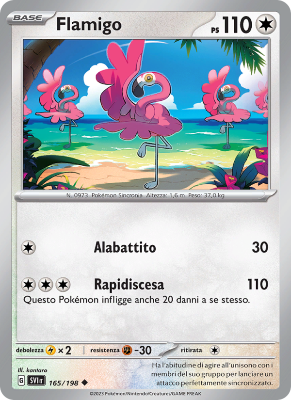 Flamigo 165/258 — Scarlet & Violet (Italian Pokémon TCG card)