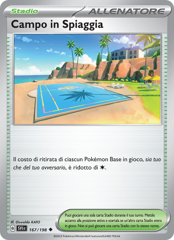 Campo in Spiaggia 167/258 — Scarlet & Violet (Italian Pokémon TCG card)