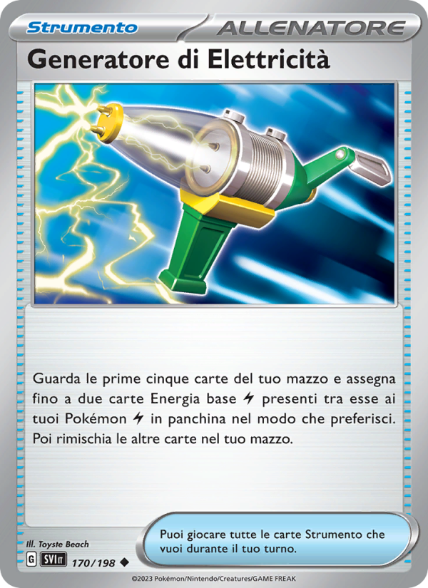 Generatore di Elettricità 170/258 — Scarlet & Violet (Italian Pokémon TCG card)