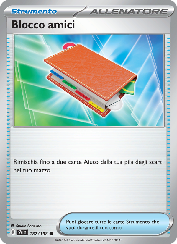 Blocco amici 182/258 — Scarlet & Violet (Italian Pokémon TCG card)