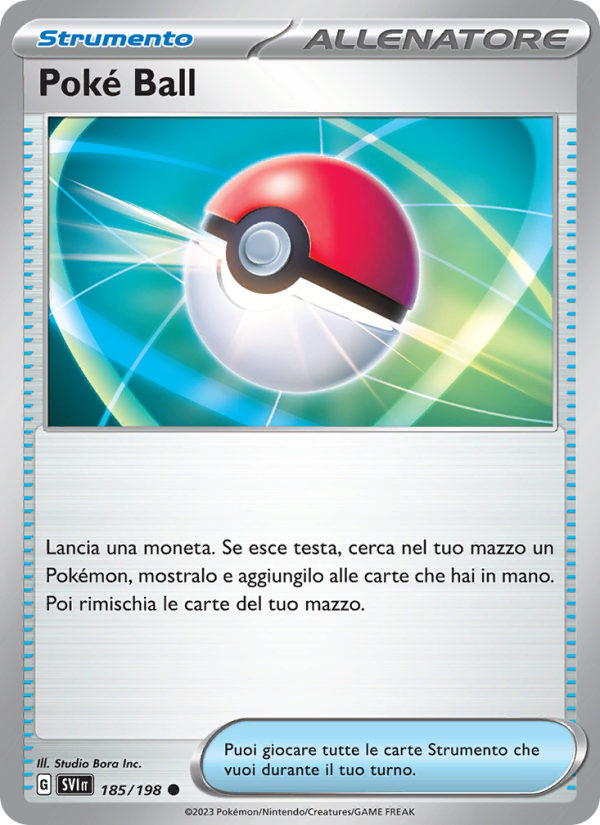 Poké Ball 185/258 — Scarlet & Violet (Italian Pokémon TCG card)