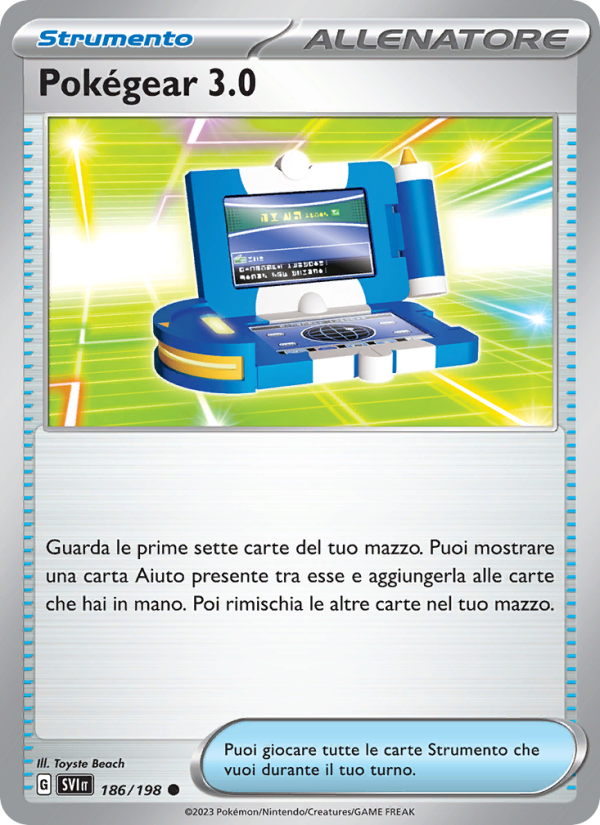 Pokégear 3.0 186/258 — Scarlet & Violet (Italian Pokémon TCG card)
