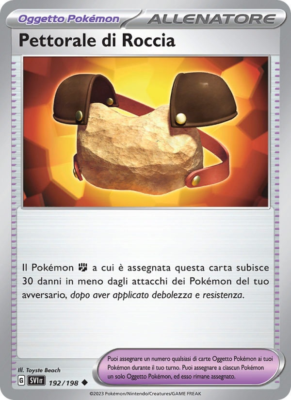 Pettorale di Roccia 192/258 — Scarlet & Violet (Italian Pokémon TCG card)