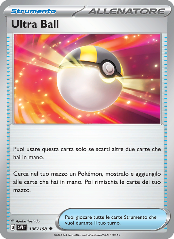 Ultra Ball 196/258 — Scarlet & Violet (Italian Pokémon TCG card)
