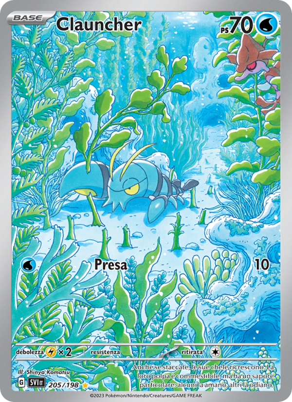 Clauncher 205/258 — Scarlet & Violet (Italian Pokémon TCG card)