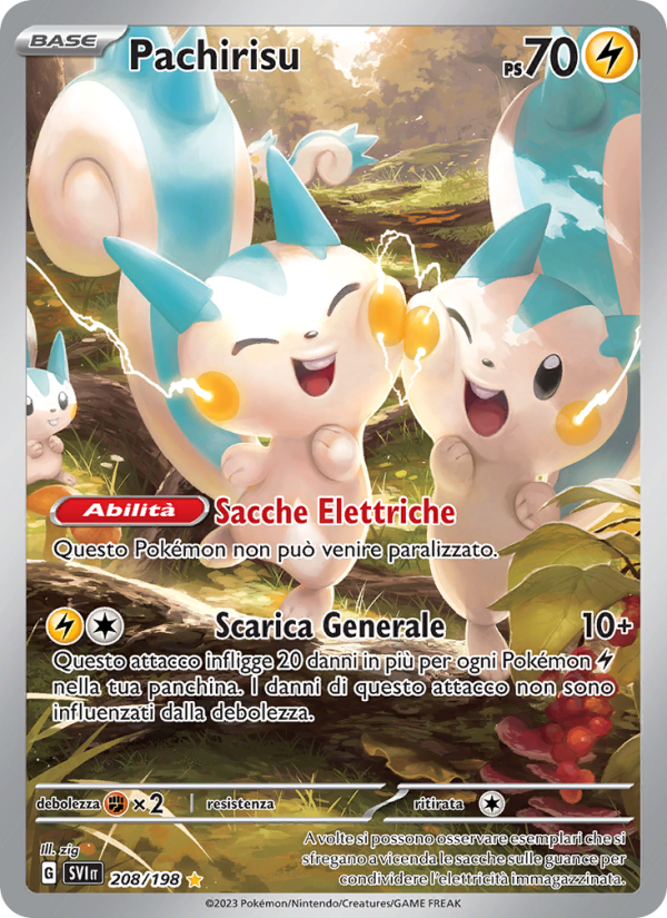 Pachirisu 208/258 — Scarlet & Violet (Italian Pokémon TCG card)