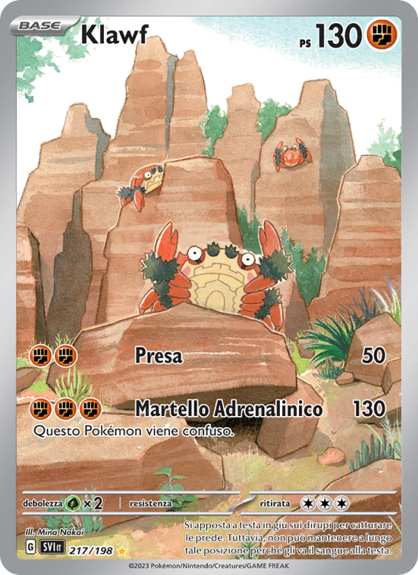 Klawf 217/258 — Scarlet & Violet (Italian Pokémon TCG card)