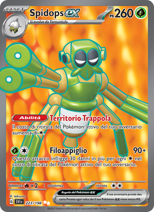 Spidops-ex 223/258 — Scarlet & Violet (Italian Pokémon TCG card)