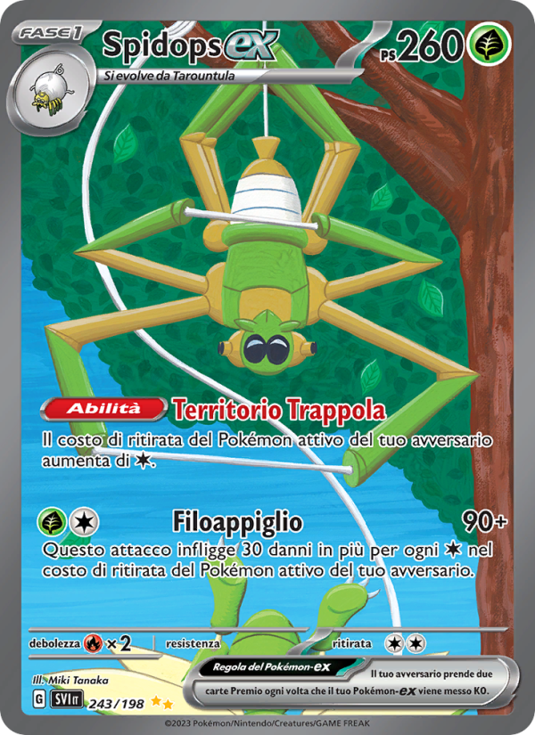 Spidops-ex 243/258 — Scarlet & Violet (Italian Pokémon TCG card)