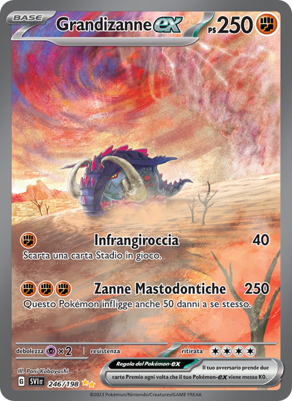 Grandizanne-ex 246/258 — Scarlet & Violet (Italian Pokémon TCG card)