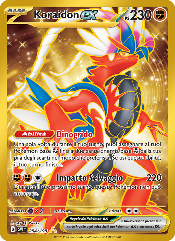 Koraidon-ex 254/258 — Scarlet & Violet (Italian Pokémon TCG card)