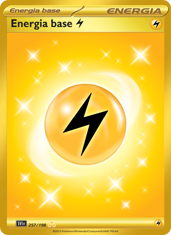 Energia base Lightning 257/258 — Scarlet & Violet (Italian Pokémon TCG card)
