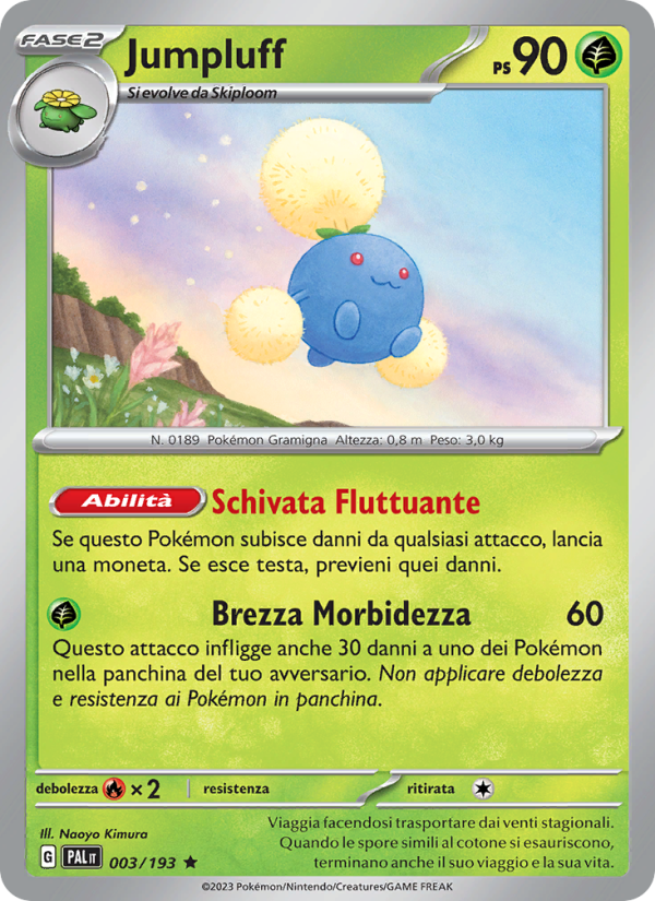 Jumpluff 003/279 — Paldea Evolved (Italian Pokémon TCG card)