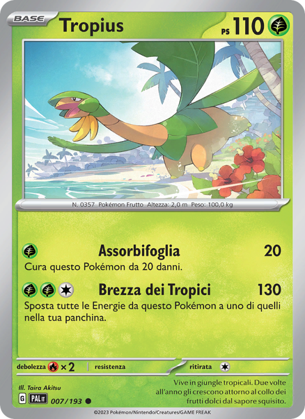 Tropius 007/279 — Paldea Evolved (Italian Pokémon TCG card)