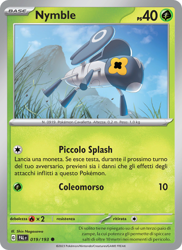 Nymble 019/279 — Paldea Evolved (Italian Pokémon TCG card)