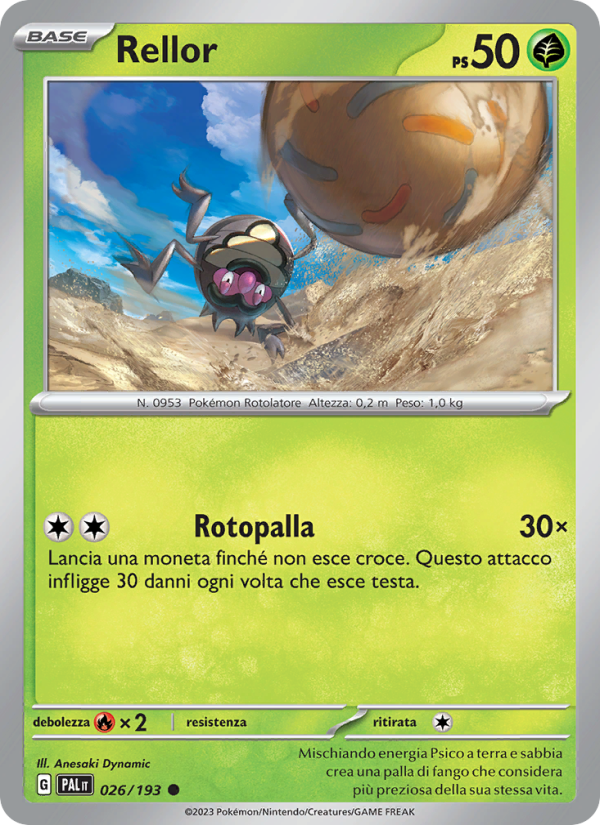 Rellor 026/279 — Paldea Evolved (Italian Pokémon TCG card)
