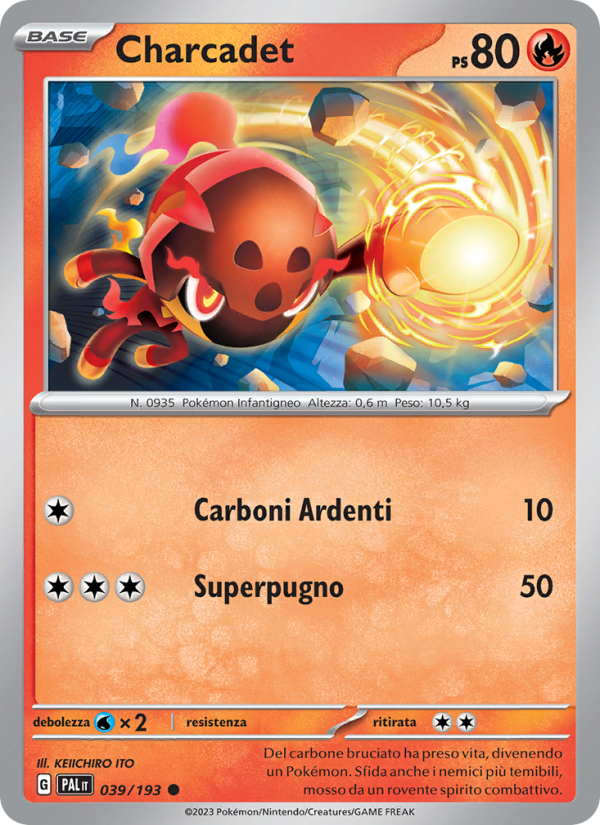 Charcadet 039/279 — Paldea Evolved (Italian Pokémon TCG card)
