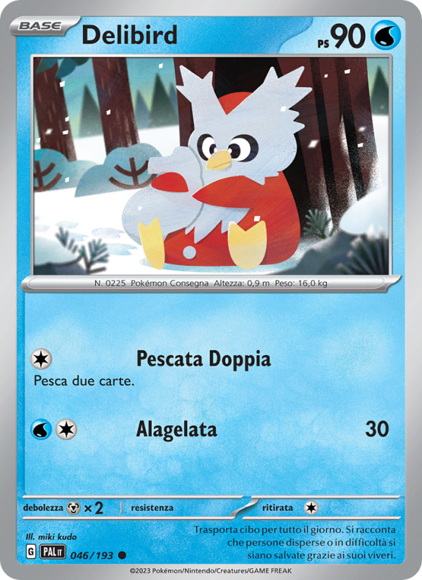 Delibird 046/279 — Paldea Evolved (Italian Pokémon TCG card)