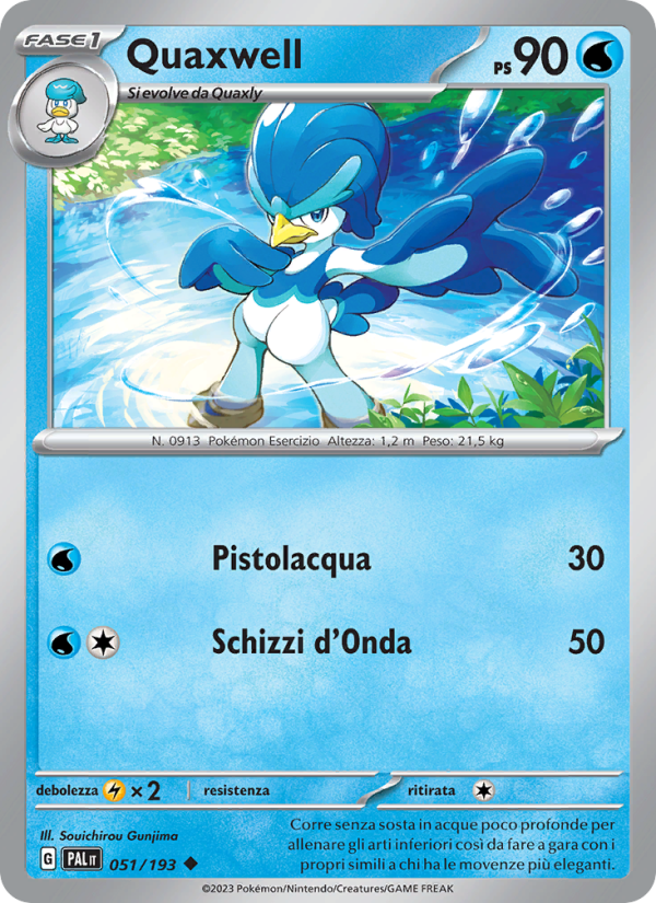 Quaxwell 051/279 — Paldea Evolved (Italian Pokémon TCG card)
