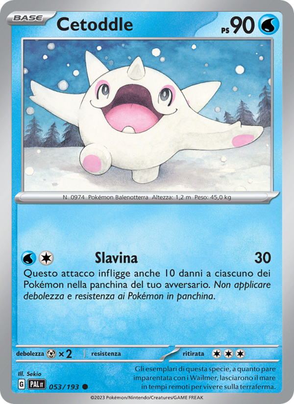 Cetoddle 053/279 — Paldea Evolved (Italian Pokémon TCG card)