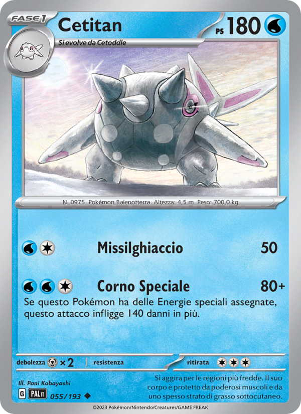 Cetitan 055/279 — Paldea Evolved (Italian Pokémon TCG card)