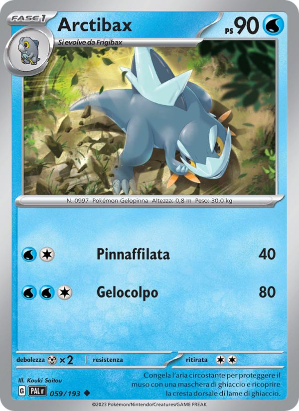 Arctibax 059/279 — Paldea Evolved (Italian Pokémon TCG card)