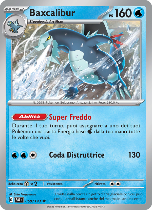 Baxcalibur 060/279 — Paldea Evolved (Italian Pokémon TCG card)