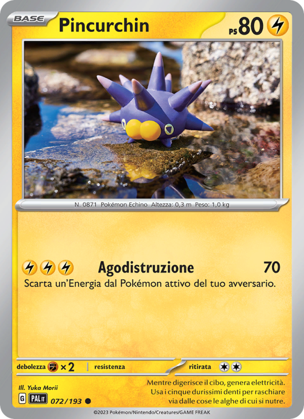 Pincurchin 072/279 — Paldea Evolved (Italian Pokémon TCG card)