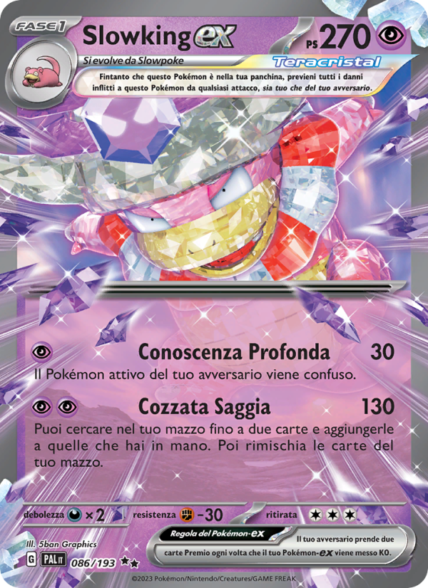 Slowking-ex 086/279 — Paldea Evolved (Italian Pokémon TCG card)