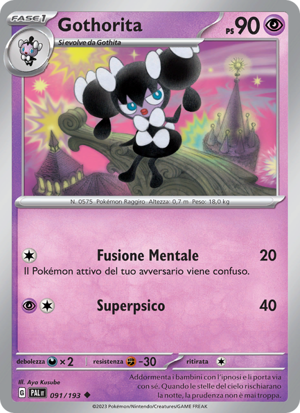 Gothorita 091/279 — Paldea Evolved (Italian Pokémon TCG card)