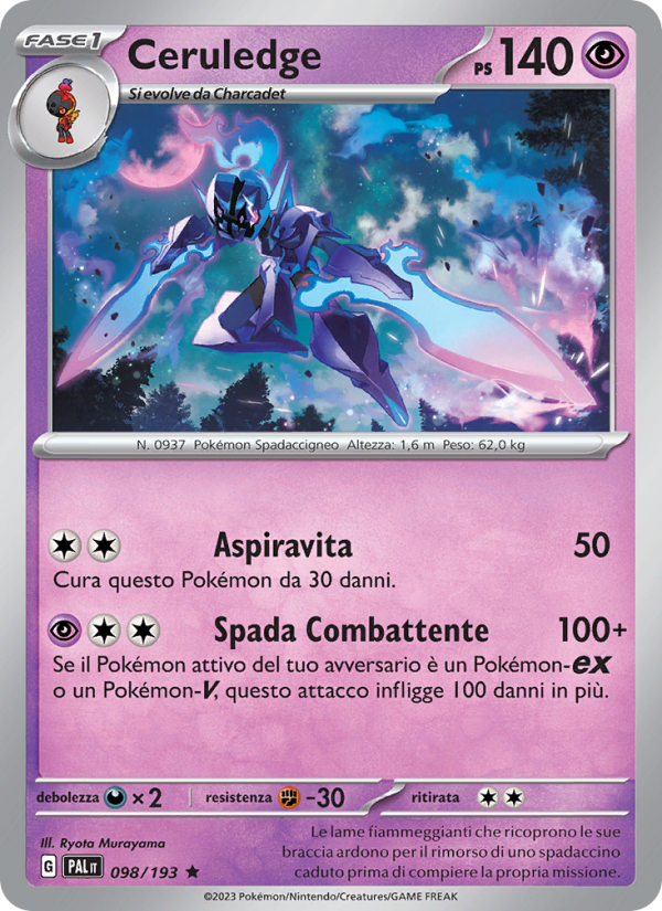 Ceruledge 098/279 — Paldea Evolved (Italian Pokémon TCG card)